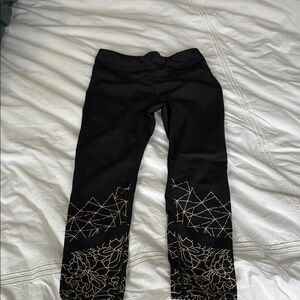 Athleta Black Patterned Leggings